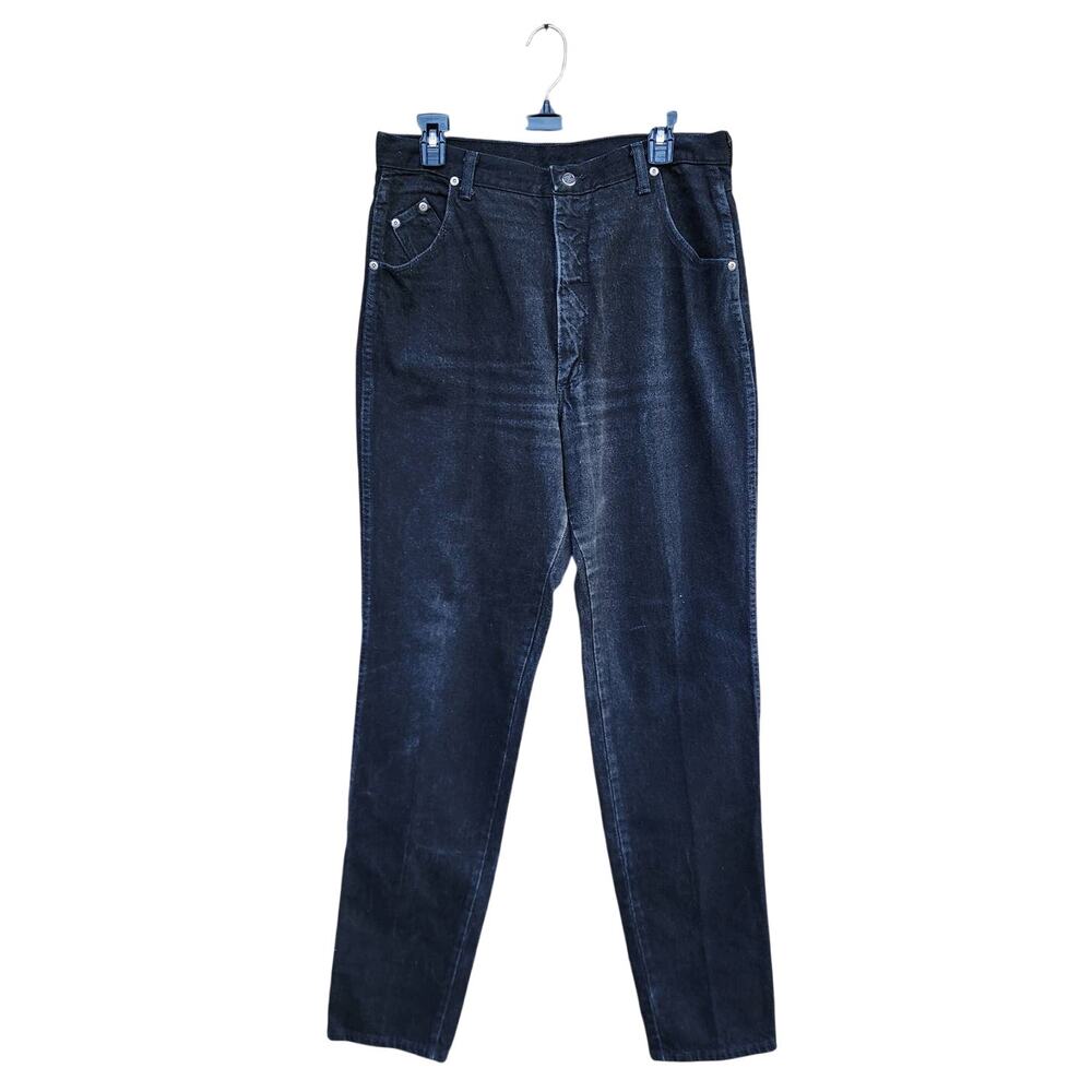 Vintage Wrangler SilverLake Black Super Hi-Rise Mom Jeans 32x35 12/14 Long Tall